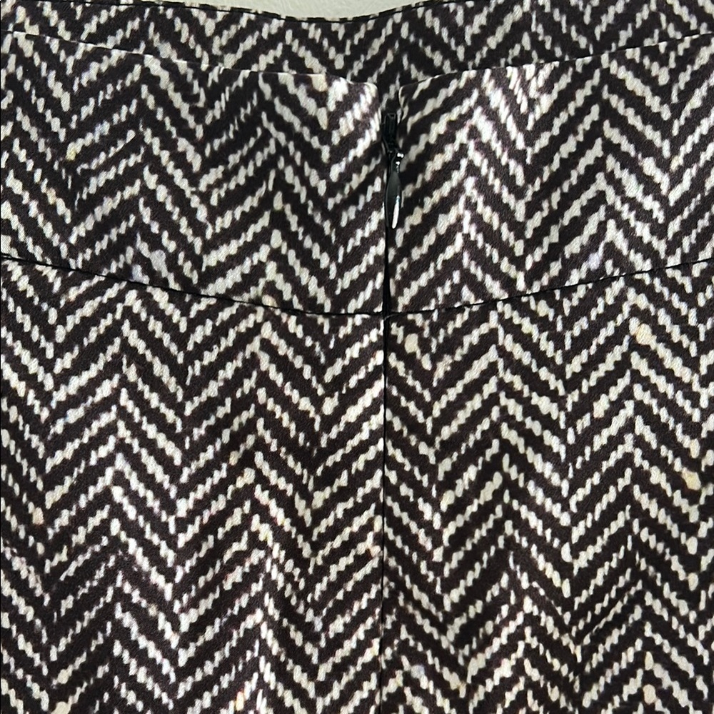 eShakti, Woman’s Size 1X-16W Brown and White Herringbone Skirt - Picture 8 of 9
